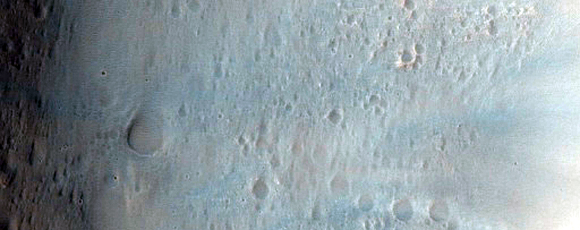Well-Preserved Impact Crater with Gullies