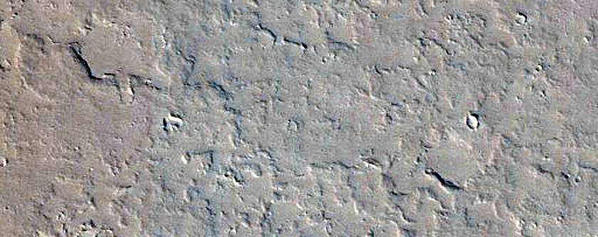 Lava Channels with Pits Near Olympus Mons