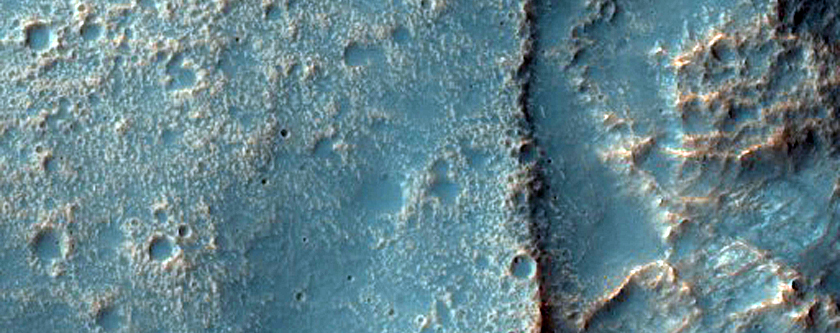 Outcrop Northwest of Hellas Planitia