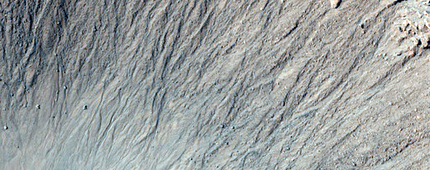 Fresh Crater with Steep Slopes