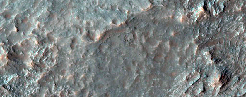 Floor of Crater with Tilted Layers