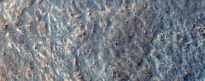 Gullied Crater Within Copernicus Crater