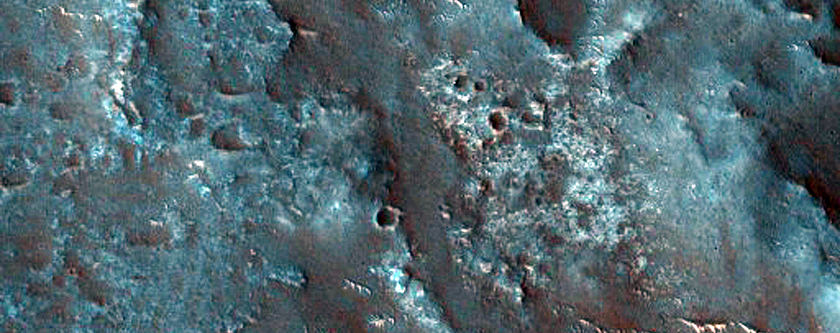 Fan Material in Cratered Mesa-Forming Unit in South Gale Crater
