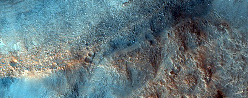 Small Crater in Xanthe Dorsa