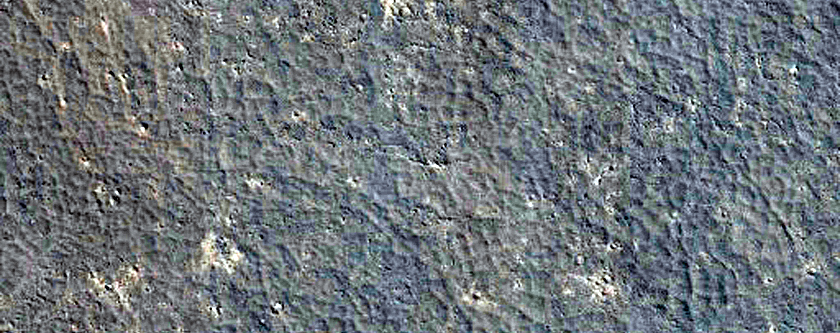 Terrain Embayed by Lava in Southern Elysium Planitia