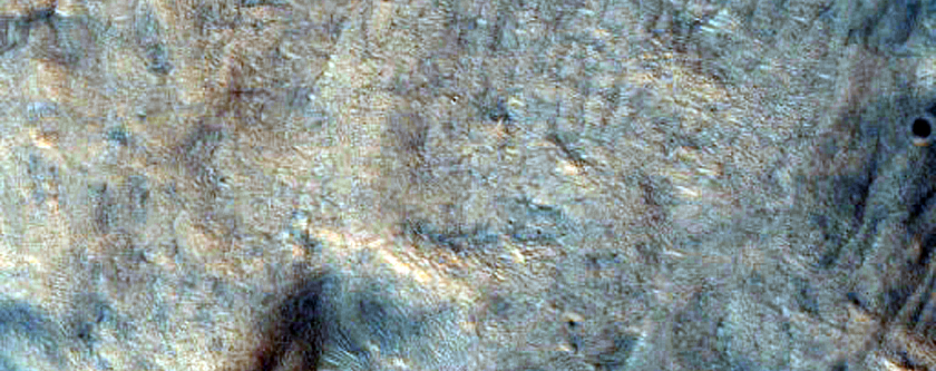 Monitor Slopes of Fresh Crater