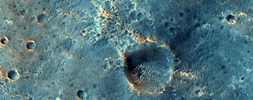 Degraded Crater Rim