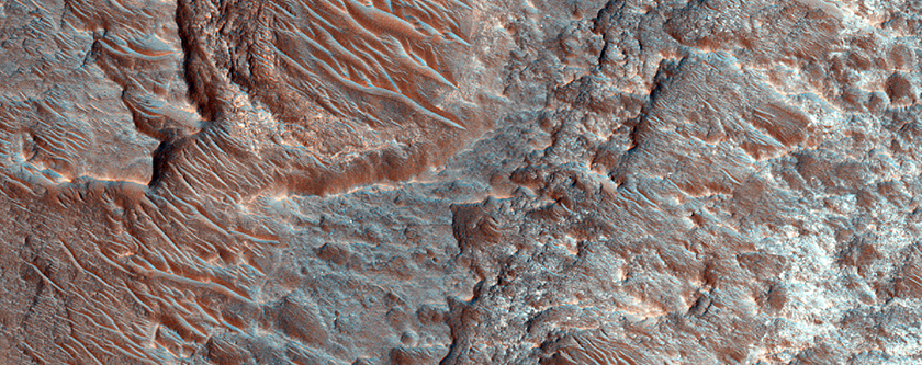 Channels in Savich Crater