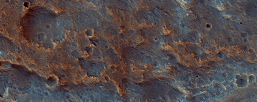 A Fan-Shaped Landform and Nearby Light-Toned Material