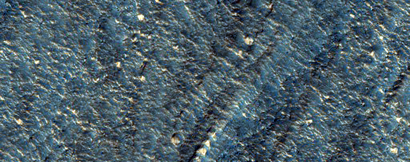 Flow Features in Crater in Hellas Montes Region