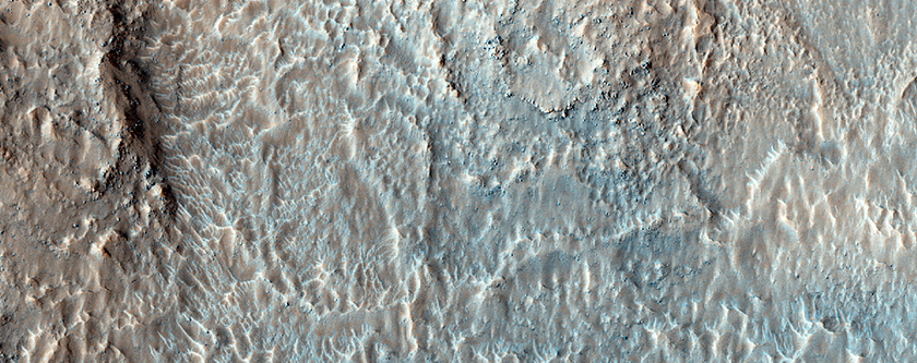 Lava Flow into Pre-Existing Crater