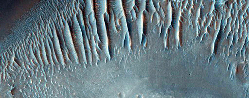 Valleys in Crater in Noachis Terra
