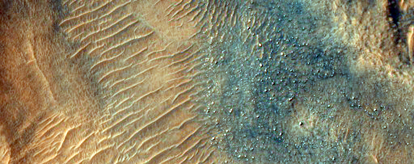 Western Wall of Crater in Kaiser Crater Dune Field
