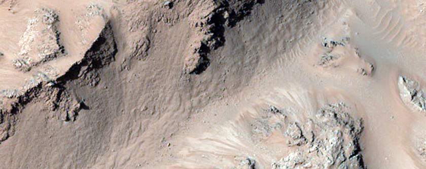 Slope Monitoring of Hale Crater Central Peak