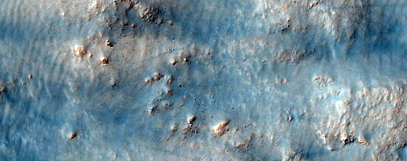 Possible Phyllosilicate Knob on Southern Margins of Galle Crater
