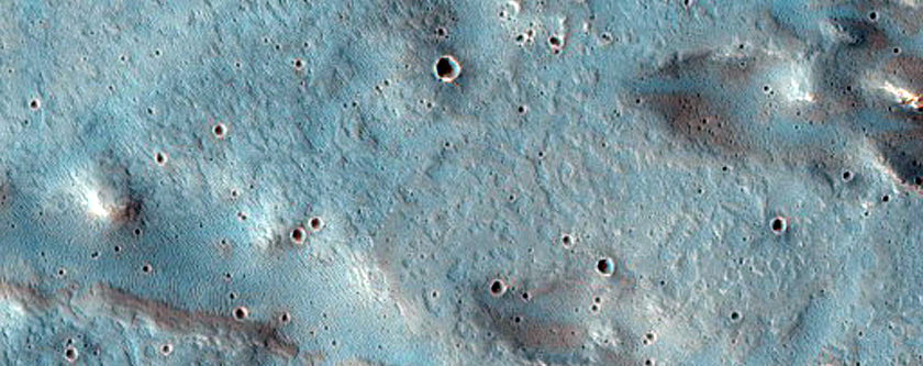 Streamlined Landforms in CTX Image