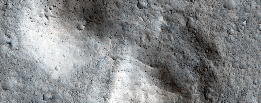 Potencial local de pouso para ExoMars perto de Hypanis Valles