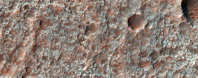 Terraced Slope in CTX Image