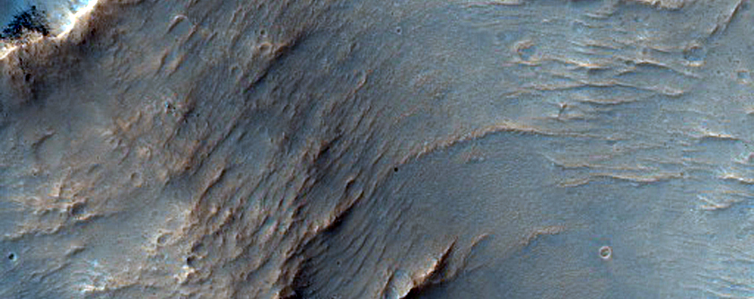 Possible Alluvial Fans within Crater