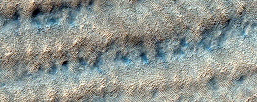 Crater on South Polar Layered Deposits
