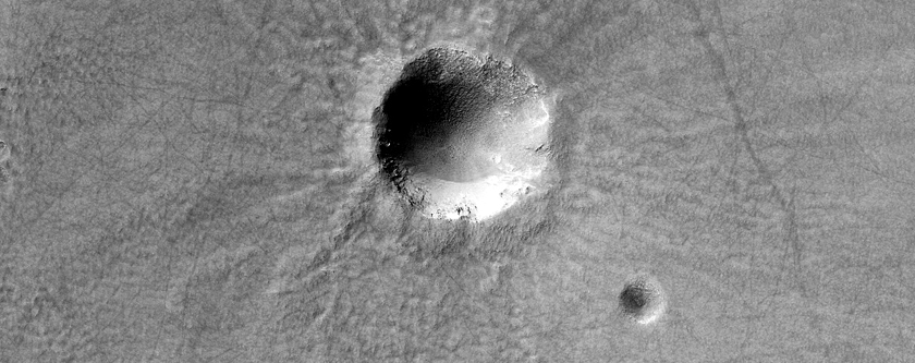 Duas crateras de impacto