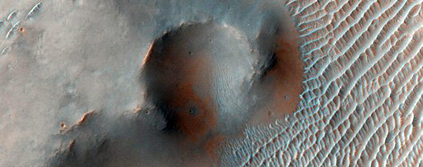 Valleys in Crater in Noachis Terra