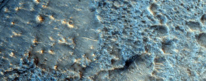 Possible Carbonate Deposit in Robert Sharp Crater