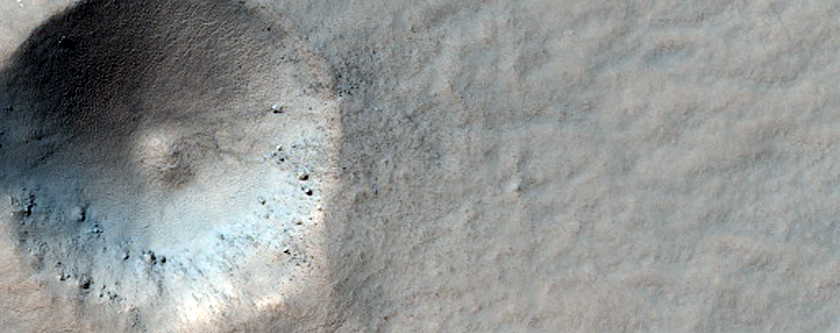 Fresh High-Latitude Crater