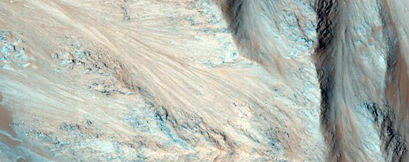Monitor Slopes in Eos Chasma