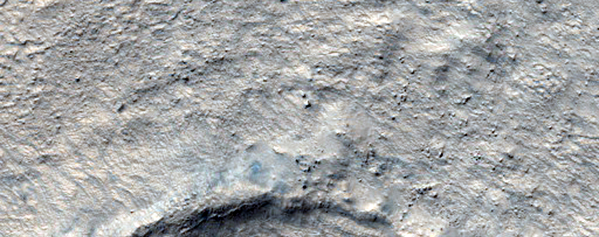 Pedestal Crater on Floor of Hellas Planitia