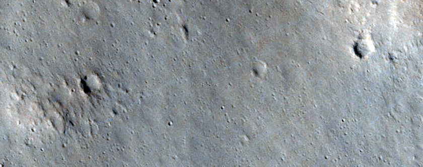 Fractures Near East Orcus Patera