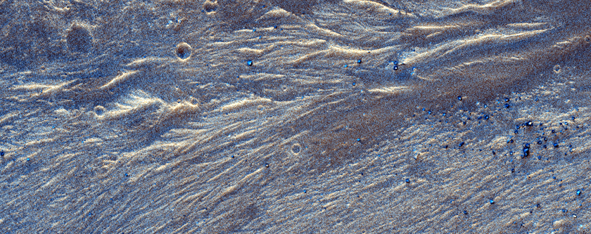 Fans in Northwestern Rim of Ladon Valles Basin