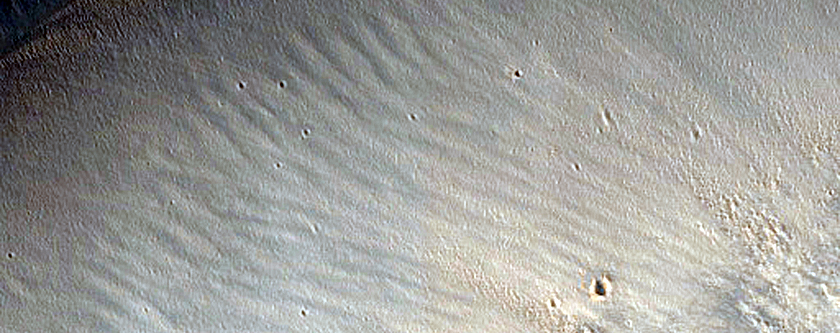 Gully on Edge of Dawes Crater