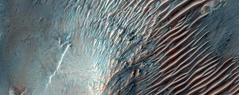 Possible Clay Minerals North of Hellas Planitia