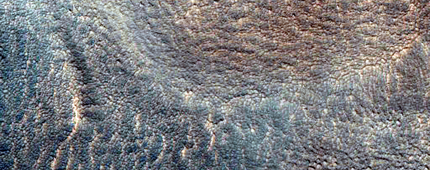 Possible Moraine along Mesa in Deuteronilus Mensae