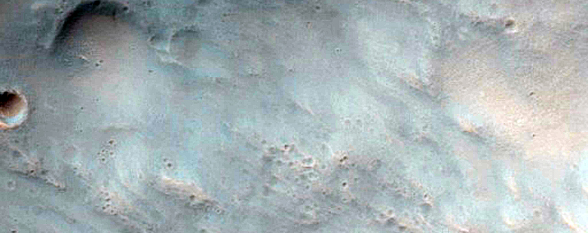 Gullies in Crater Wall in Terra Cimmeria