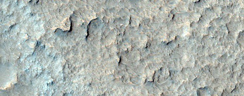 Outcrop in Chaos Terrain