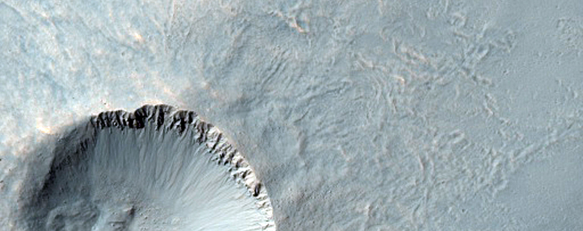 Dark Lineations in Crater