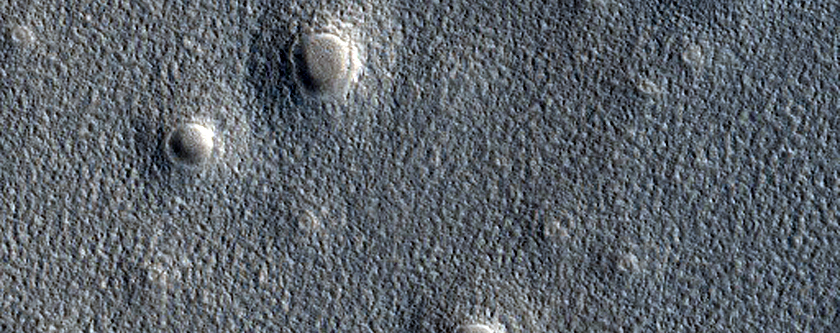 Expanded Secondary Craters in Arcadia Planitia