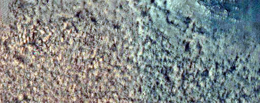 Fan in Lyot Crater