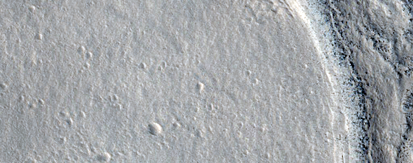 Small Crater in Larger Crater Fill