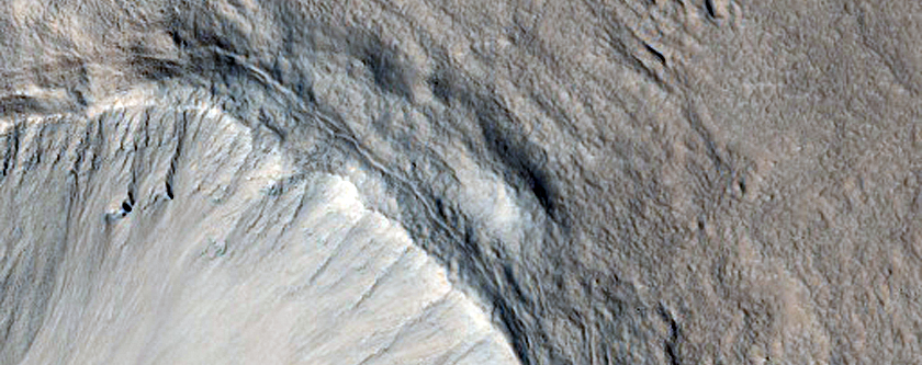 Crater with Steep Slopes