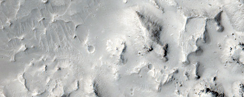 Tilted Mesas Near Athabasca Valles