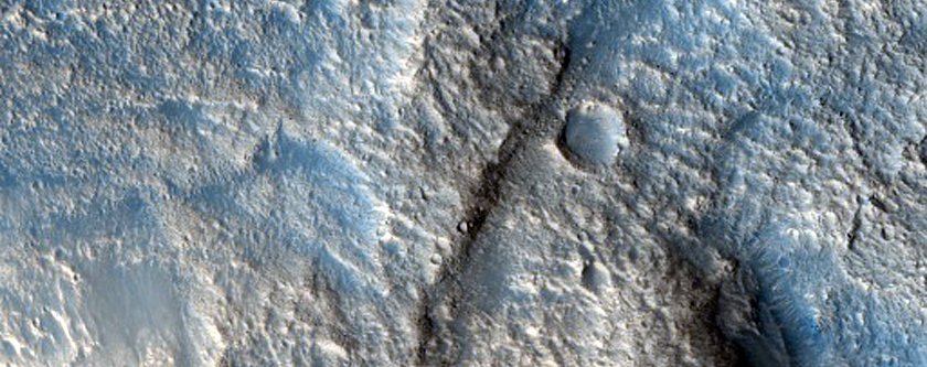 Crater Rim with Steep Slopes