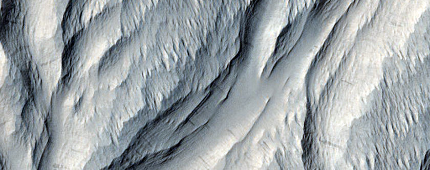 Sand Filled Crater in Medusae Fossae Region