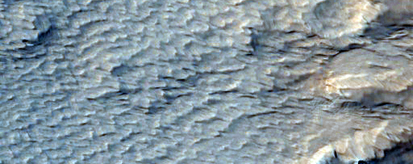 Chain of Mounds in the Tharsis Region