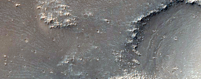 Line of Pits in Syria Planum