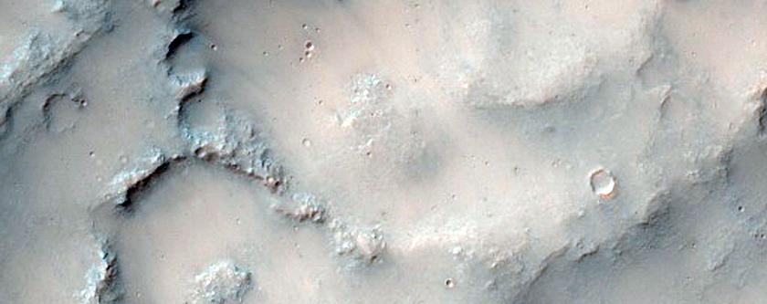 Possible Grabens in Huygens Crater
