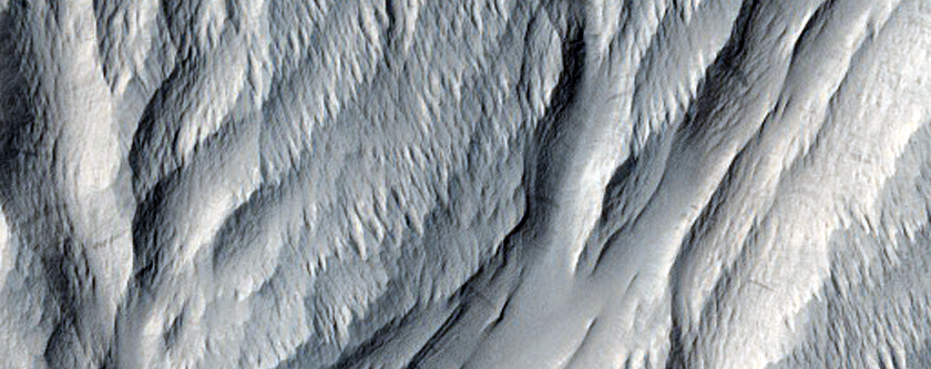 Sand Filled Crater in Medusae Fossae Region