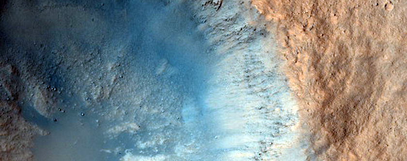 Crater in Chryse Planitia